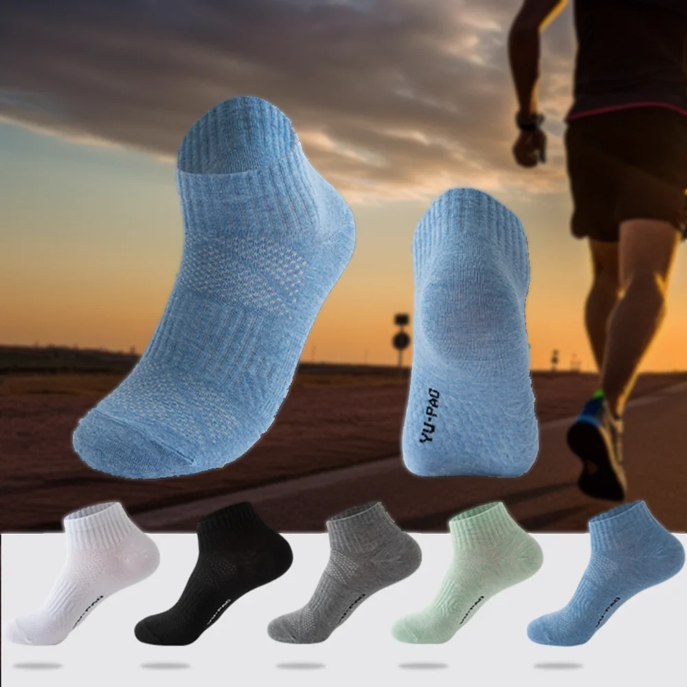 

Fashion Mesh Men's Outdoor Sports Ankle Socks Elastic Anti-sweat Women Men Running Short Socks Hosiery Anti-slip Outdoor Sports