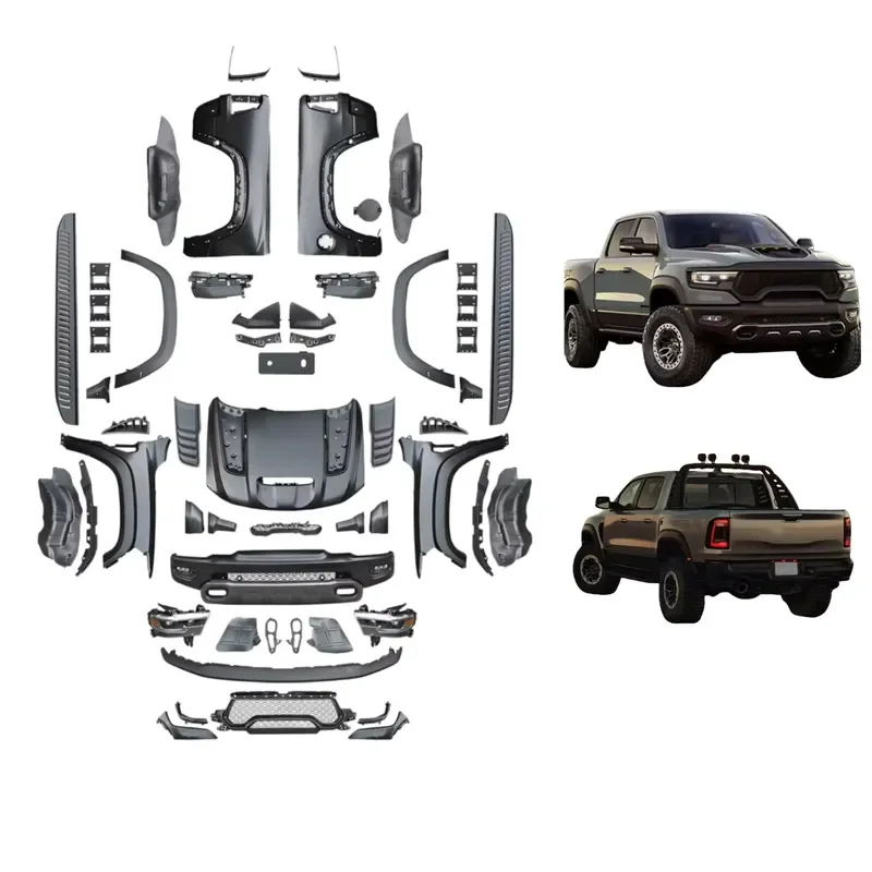 Wholesale Price Body Kit Car Bumper 2013-2018 Dodge Ram 1500 Upgrade 2021 Trx T-Rex Kit Accessories