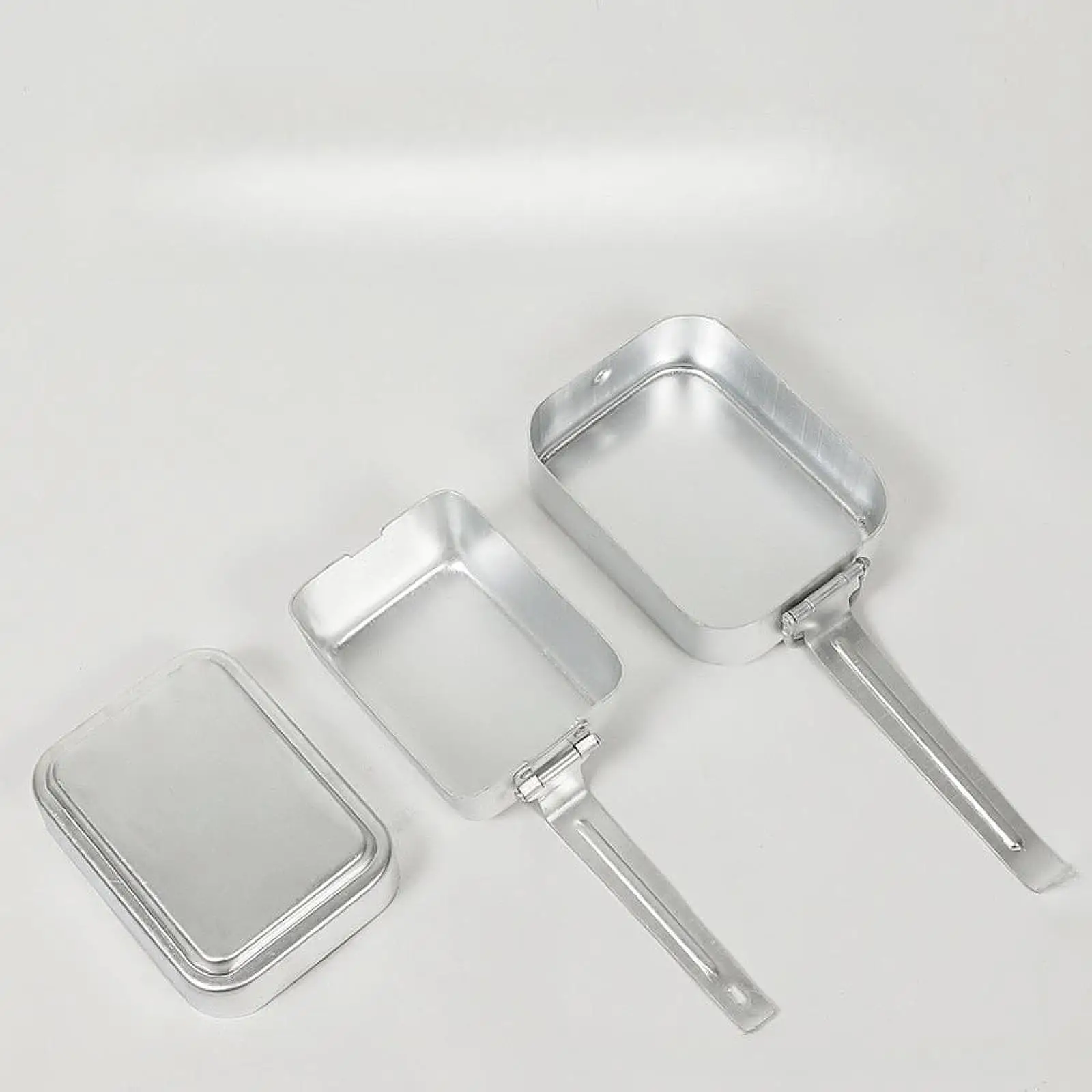 Camping Mess Tin Reusable Rectangle Bento Box for Travel Backpacking Work