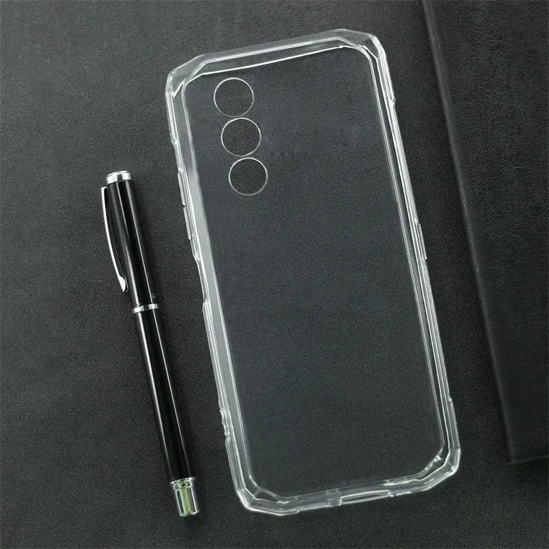 Soft Silicone Phone Case for Doogee Blade 20 Max TPU Back Cover Black Transparent Cases Protective Shell Covers