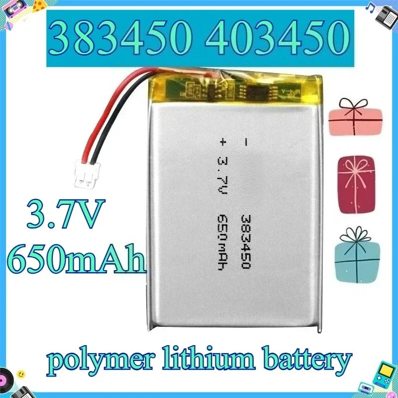 5pcs 383450 Battery Lipo Li-Polymer Rechargeable Lithium Ion Batteries for Water Dispenser Massager Tire Detector