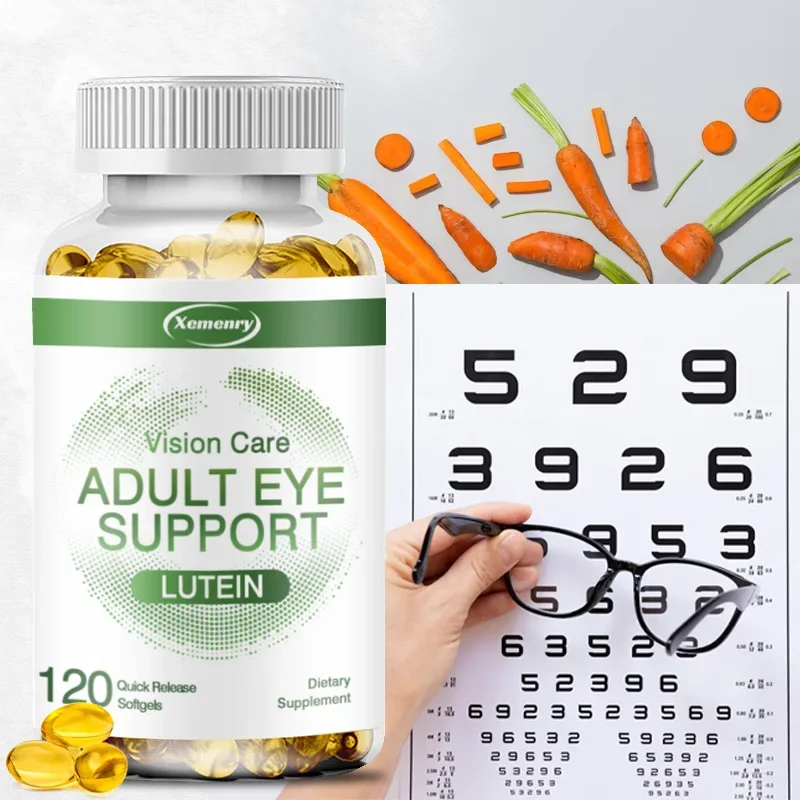 All-Natural Lutein Supplement - Contains Zeaxanthin to Provide Nutrition to Eyes and Protect Vision Adult Eye Care Capsules