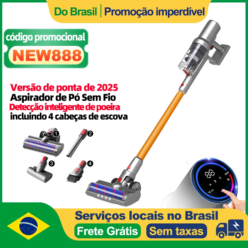 Aspirador de Pó Portátil Sem Fio ABIR VC205