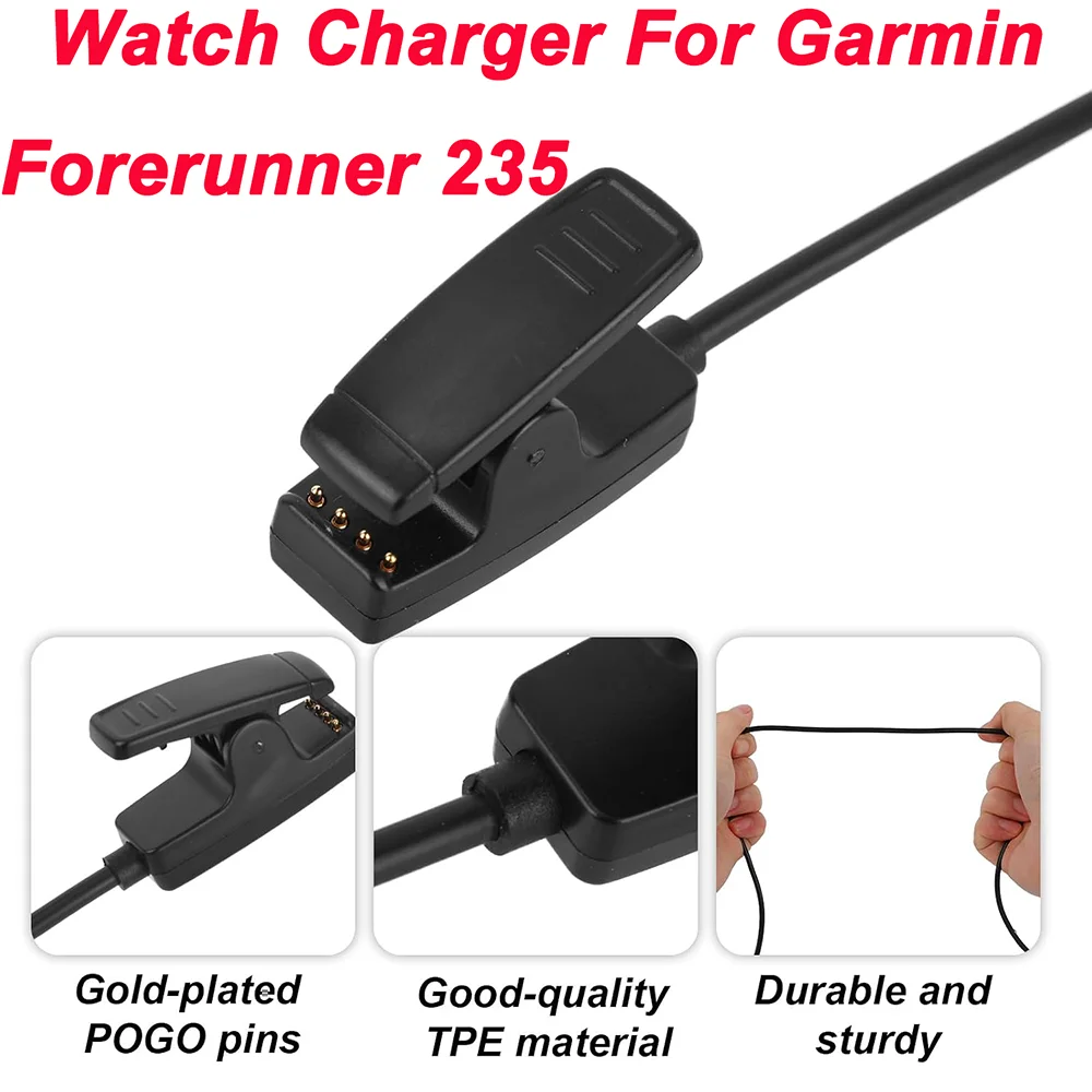 Watch Charger Cable Replacement Compatible with Garmin Forerunner 235/735XT/630/645/230vivomove HR/Approach S20
