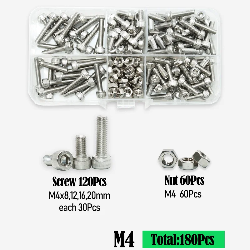 Innen sechs kant schrauben Set m2 m2, 5 m3 m4 m5 m6 m8 2,5 Edelstahl Vollzahn becher kopf Sechs kant Innen sechs kant mutter Maschinen schrauben – Detail 8