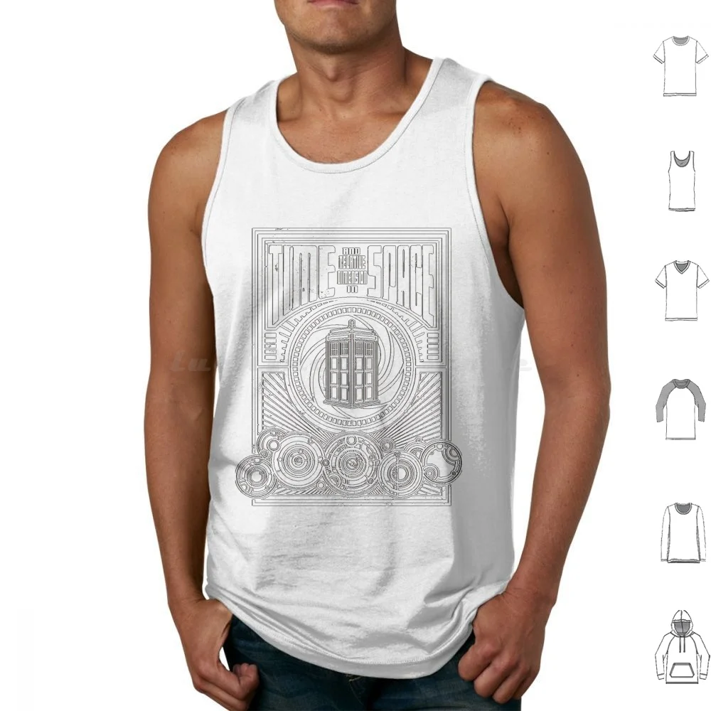 Time And Space Tank Tops Vest Sleeveless Time Y Wimey Cool Vector Geek Nerd Tv Typography Quote