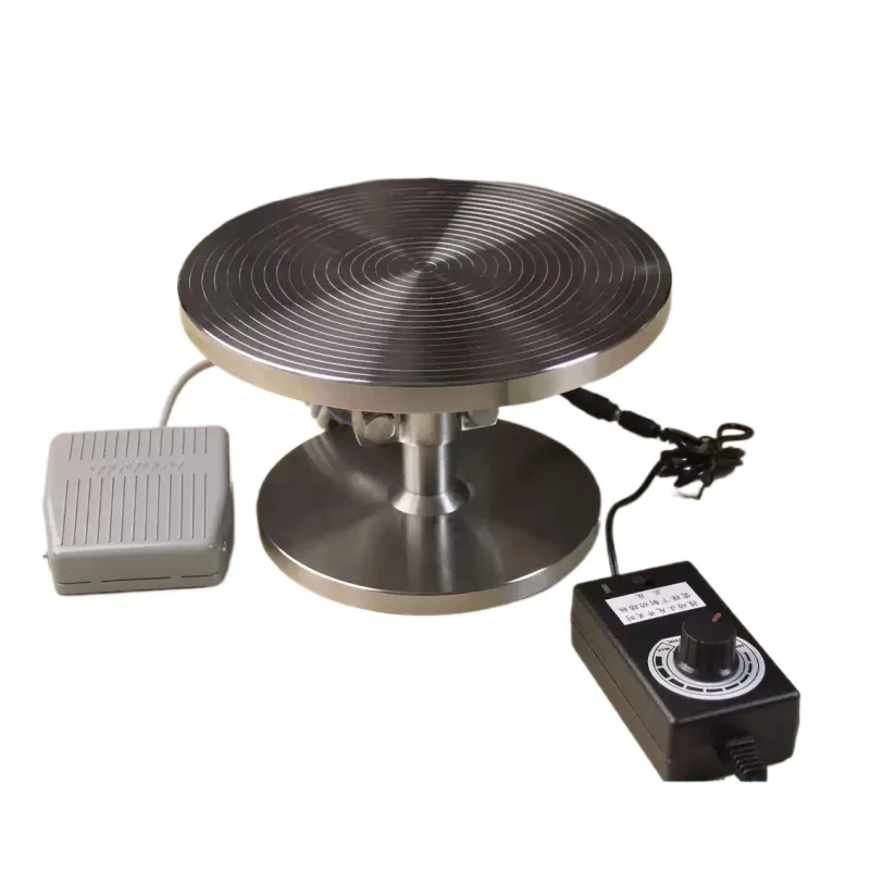 Stainless steel electric ceramic turntable 360 ° rotating platform for carving painting gold plating and line drawing tools