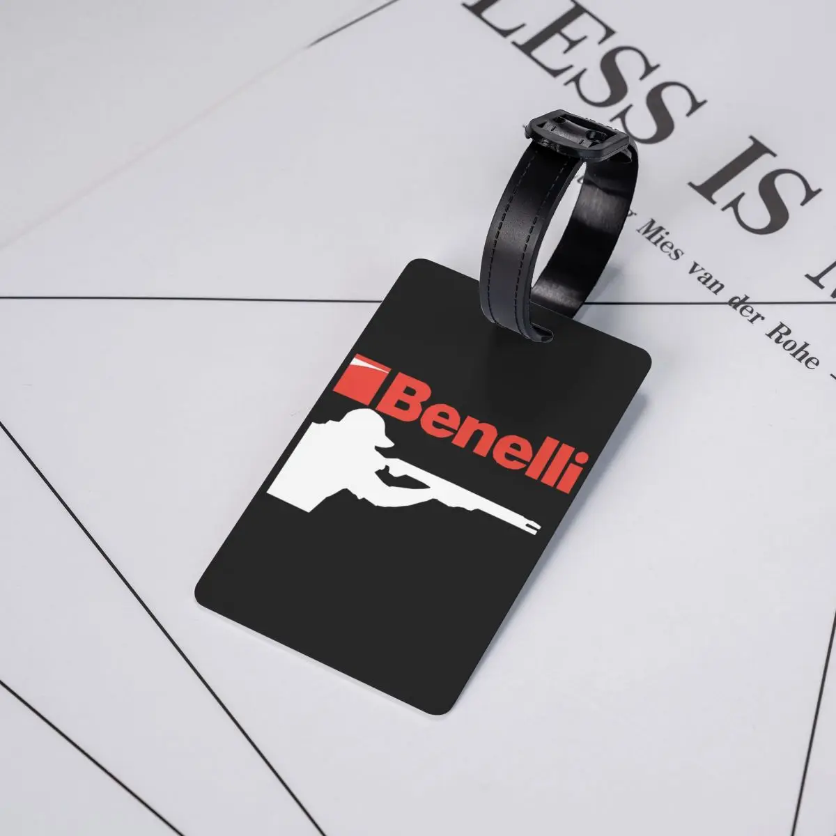 Benelli Vuurwapen Pistool Bagagelabels Voor Koffers Grappige Bagagelabels Privacy Cover Id Label