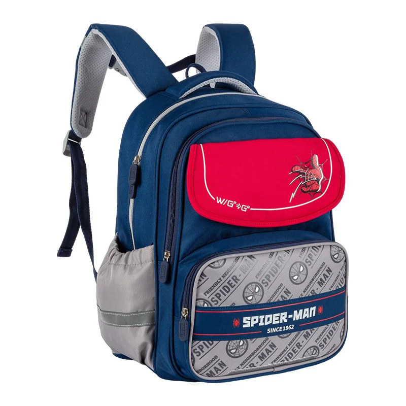 Marvel Leisure Boy School Bag Primary Middle High Student Shoulder Orthopedic Backpack Spider Man Captain America Light Mochilas