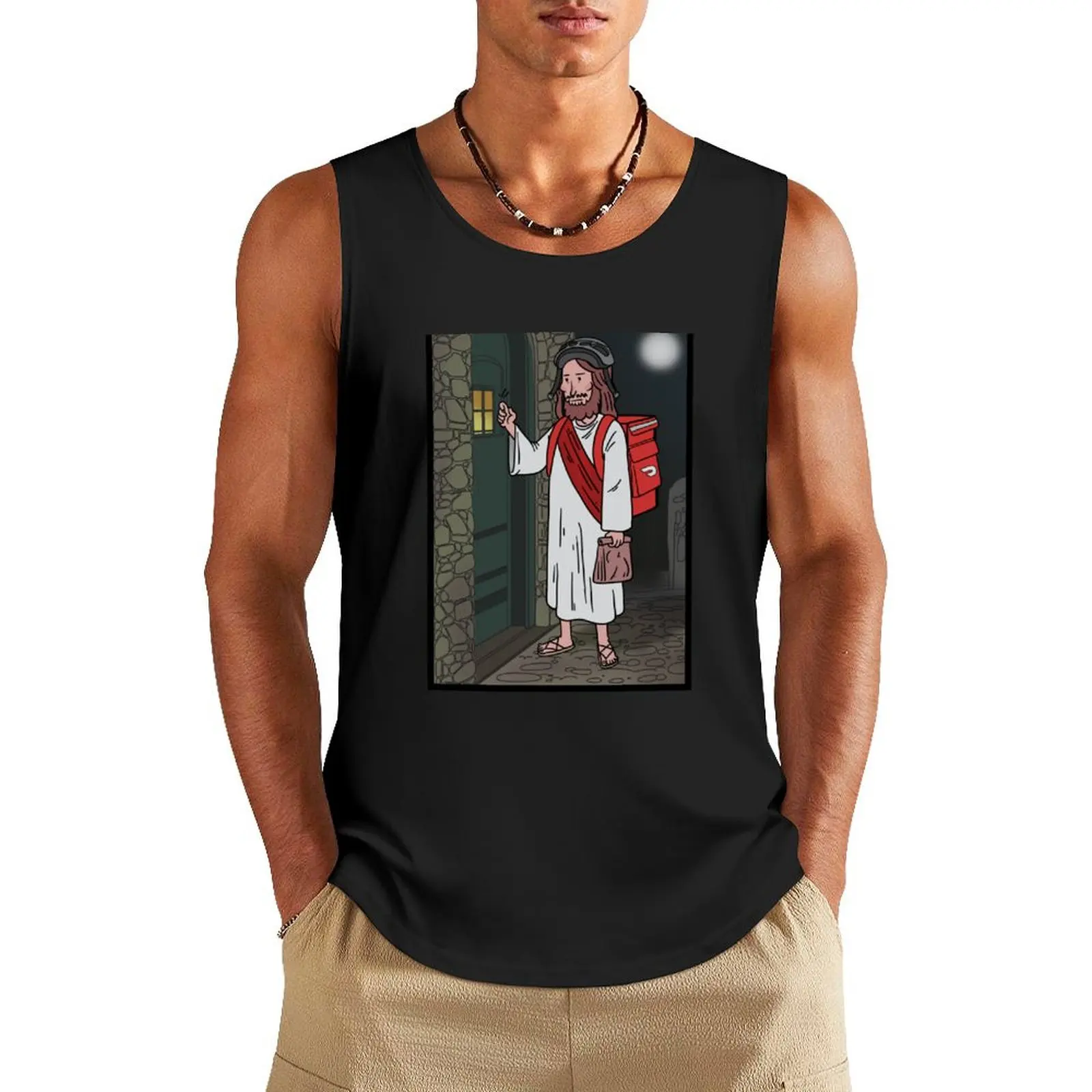 

Doordash Jesus Tank Top Sports clothing Men's summer vest Men's t-shirts