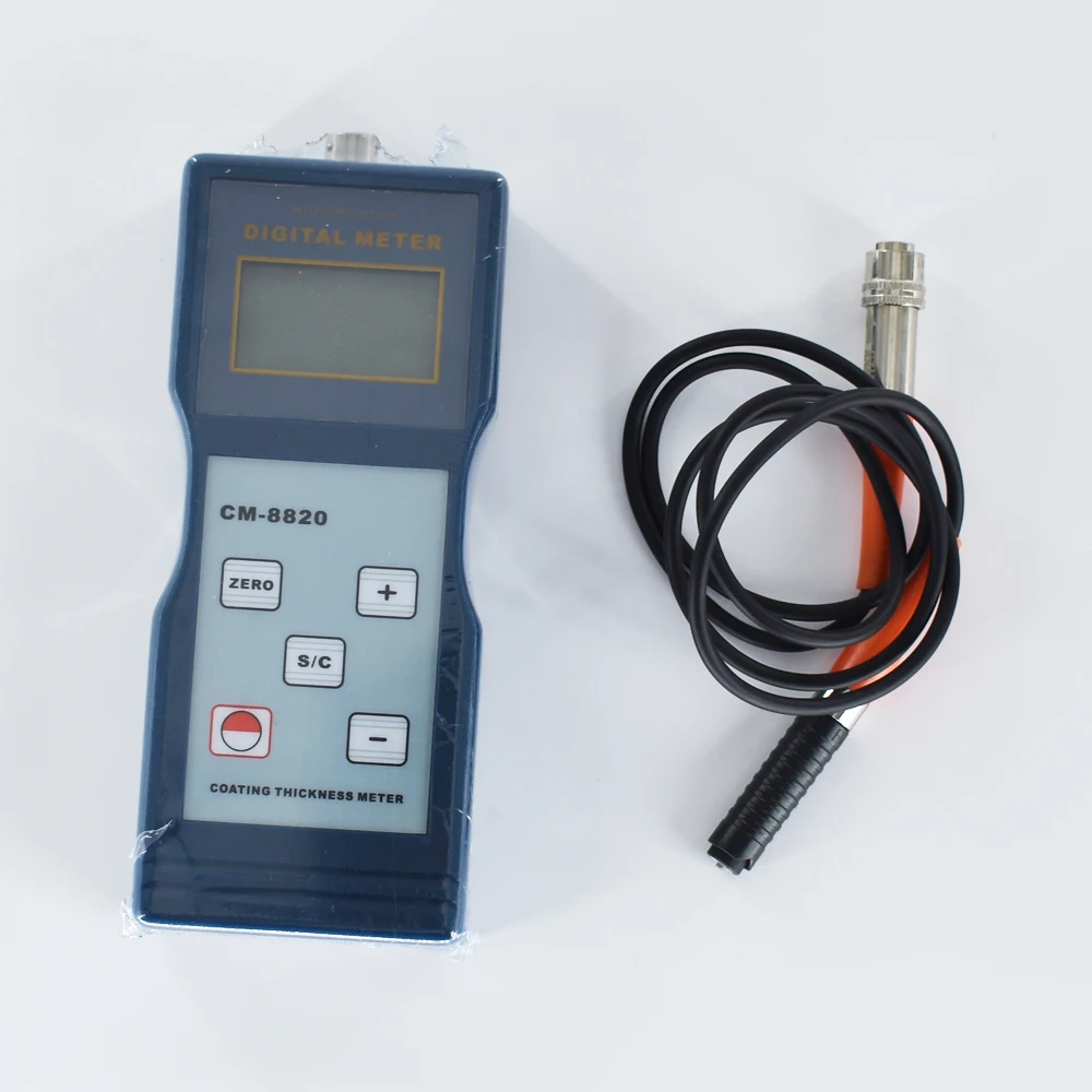 CM-8820 Digital Thickness Gauge High Resolution Coating Thickness Meter Measuring Range 0~2000 Um