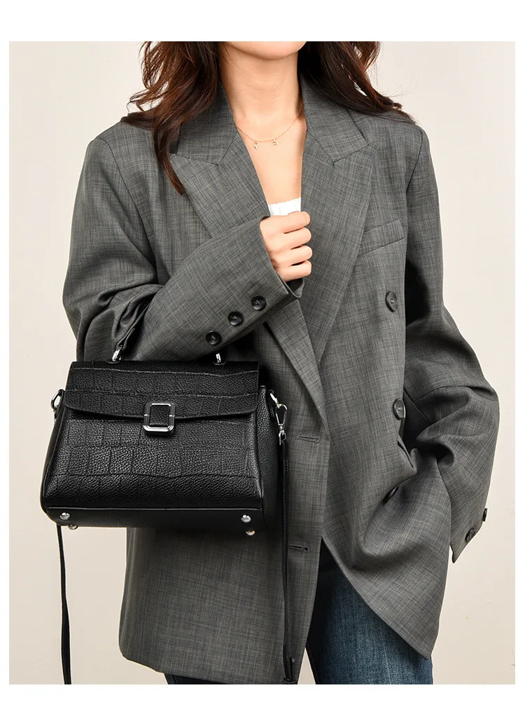 

Элегантная женская сумка через плечо в стиле ретро, новинка 2023 года, роскошная сумка через плечо с текстурой камня, модная маленькая сумка для всех случаев