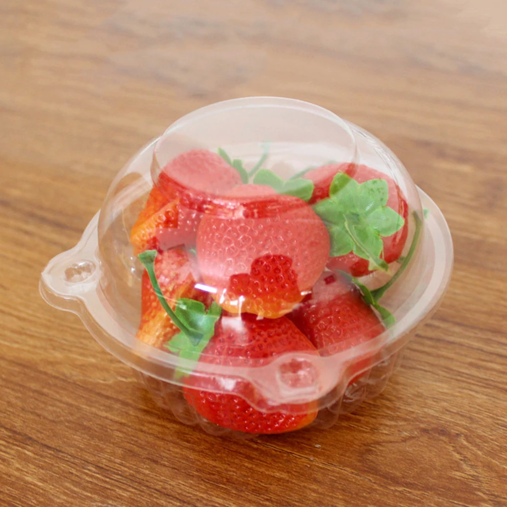 

50Pcs Fresh Keeping Packaging Box Portable Practical Cake Carrier Transparent Cake Container for Kitchen Bakery