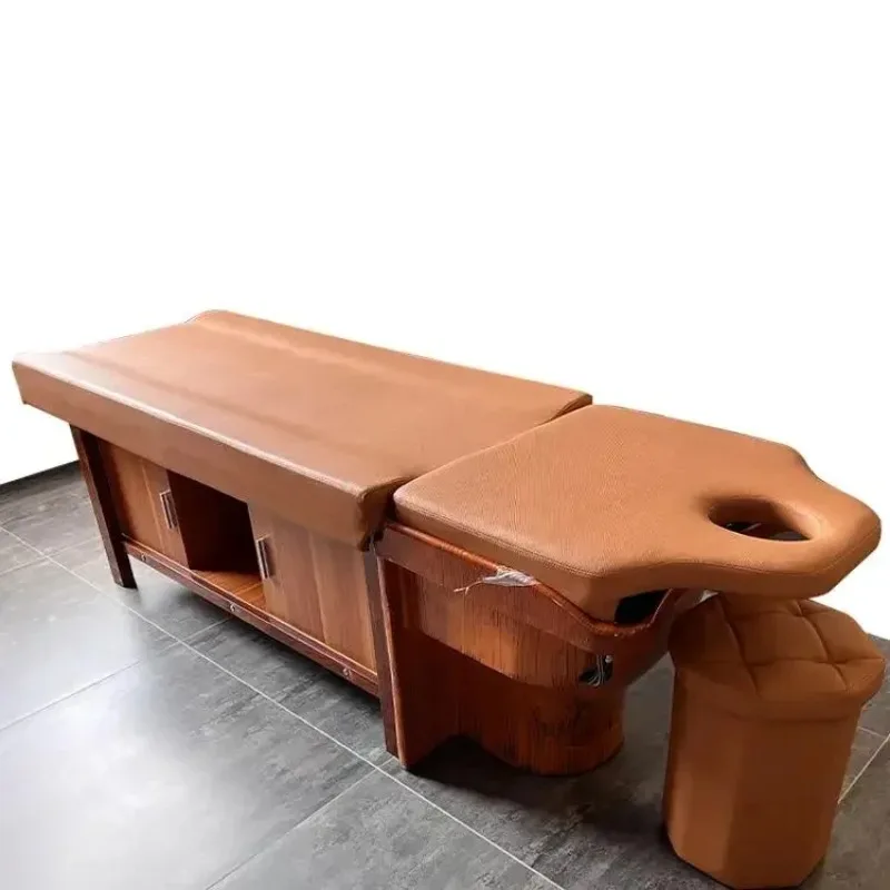 Constant temperature water circulation head therapy Thai massage shampoo bed Hair salon Fumigation head soup ear bed