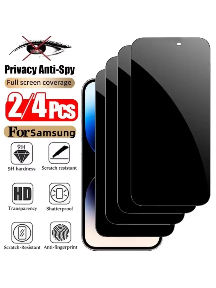 Folia ochronna chroniąca prywatność do Samsung S25 S23 S24 S26 Ultra FE, szkło antyszpiegowskie do A16 A57 A56 5g A55 A07 A26 A36 A54 A73 A17 A37 — zdjęcie produktu 7