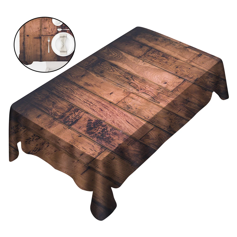 

Geometric Printed Tablecloth Party Covers Thickened Scratch Resistant Soft Polyester Protects Stains Spills Table Cloth