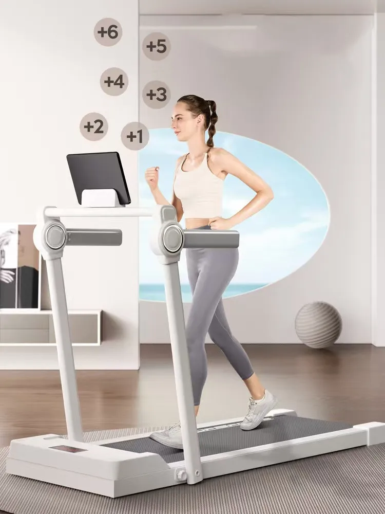 جهاز مشي صغير محمول قابل للطي بقوة 3.0 حصان بسعة 300 رطل، جهاز سير كهربائي مدمج لممارسة المشي والجري #5