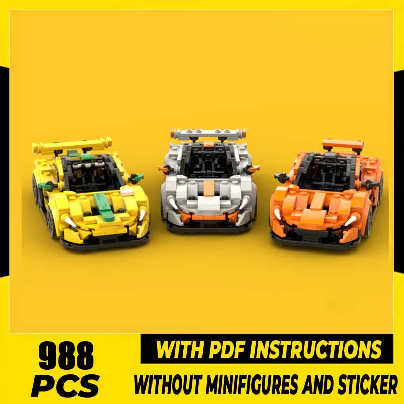 

Champion Speed Cars Moc Building Blocks P1 Ultimate Pack Model Technology Bricks DIY Assembly Toys Construstion Holiday Set Gift
