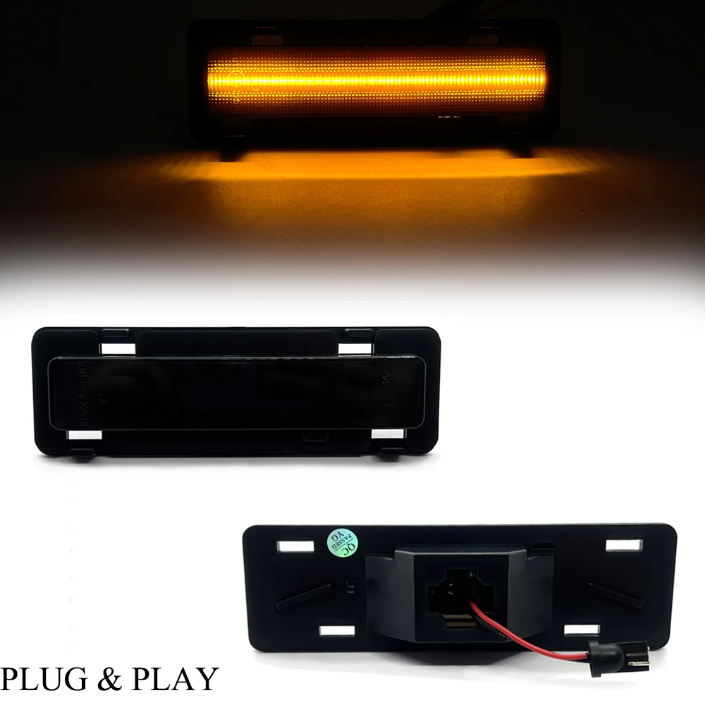 2Pcs LED Front Side Marker Lamp Light OEM 1985 1986 1987 1988 1989 1990 1991 1992 For Chevy Camaro Pontiac Firebird 1985-1992