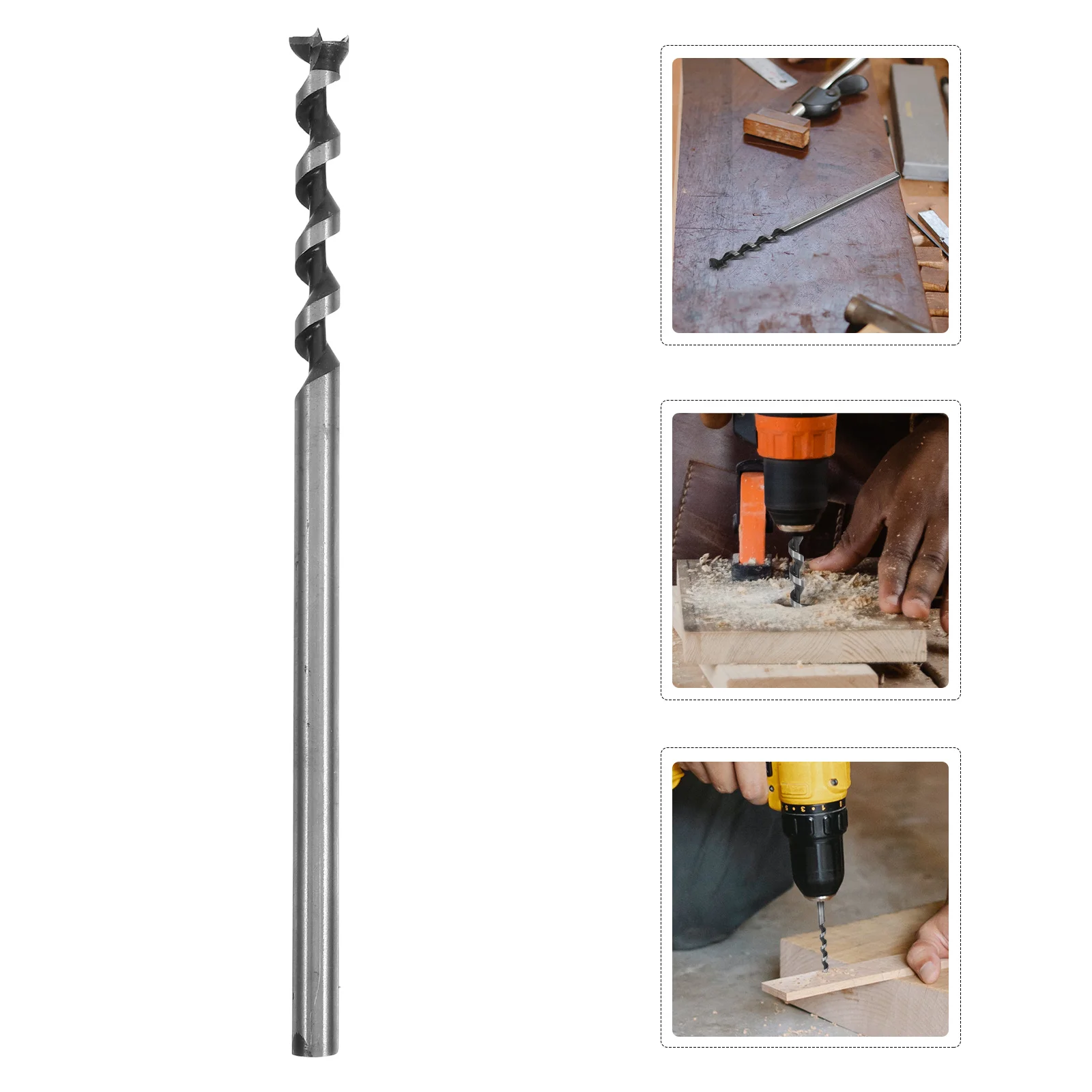 

12.7mm Carbon Steel Square Hole Drill Bit Woodworking Chisel Mortise Bit Durable Reliable Efficient Mortise Bit,