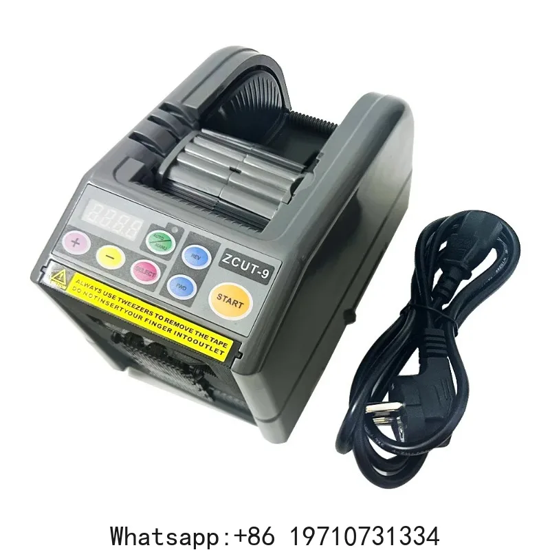 Automatic Tape Dispenser with Digital Counter, 6-60mm Width Electric Cutter for Office Packing Crafting, Multi-color Compatible