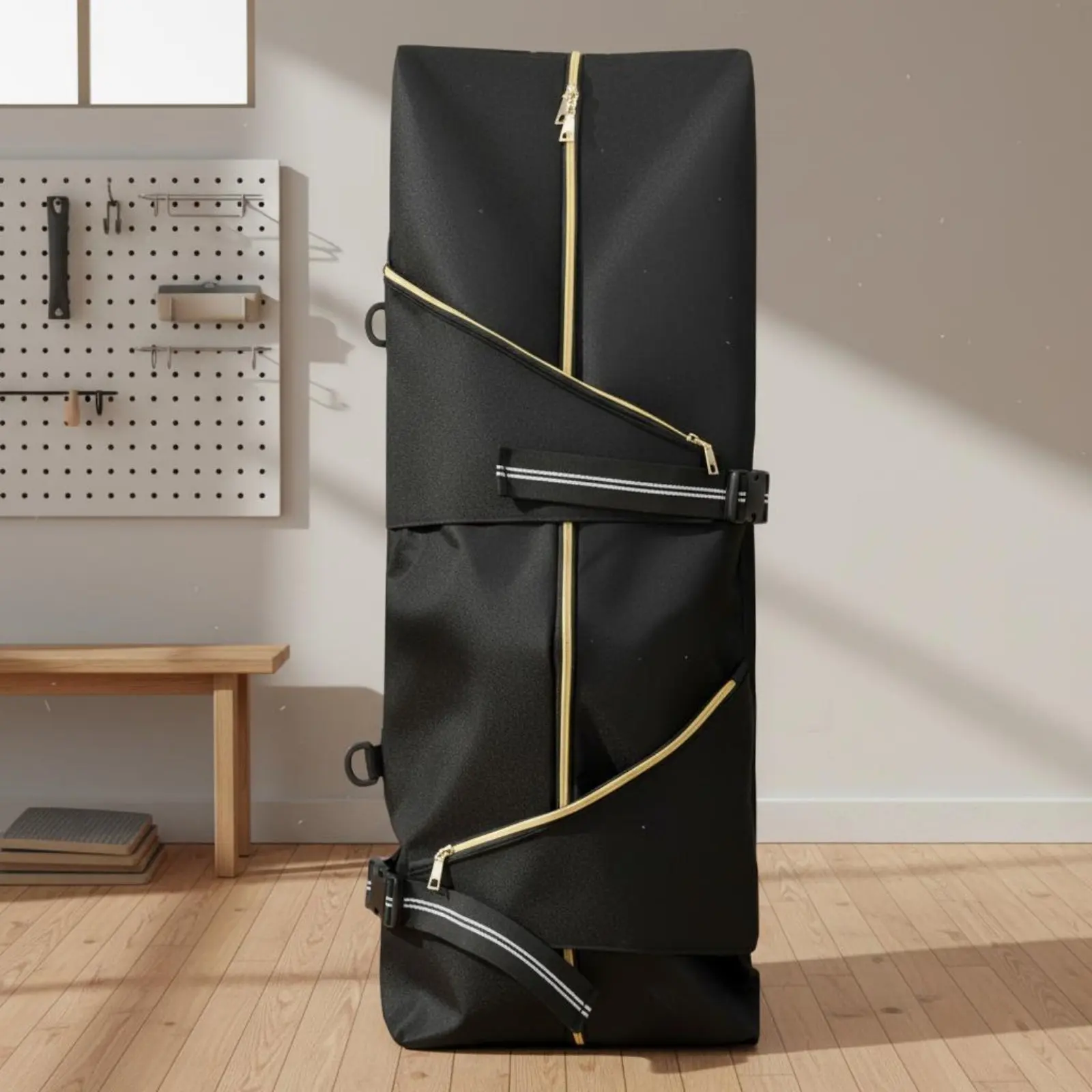 

Board Backpack Adjustable Shoulder Straps Extended Deck Travel Bag Extended Deck Carry Bag Lightweight Sports Equipment