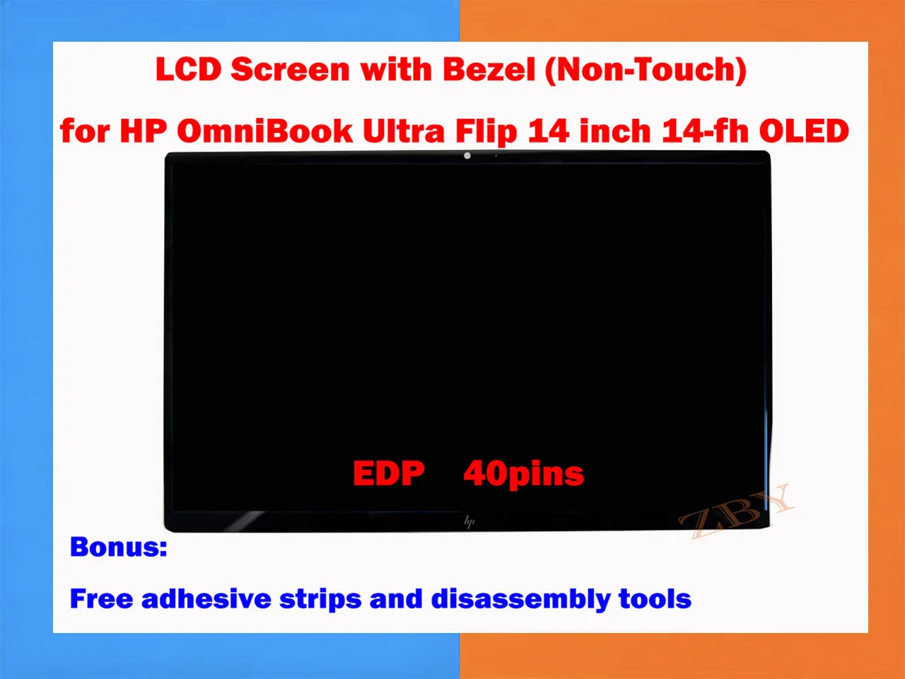 For LCD Screen with Bezel (Touch/Non-Touch) for HP OmniBook Ultra Flip 14
