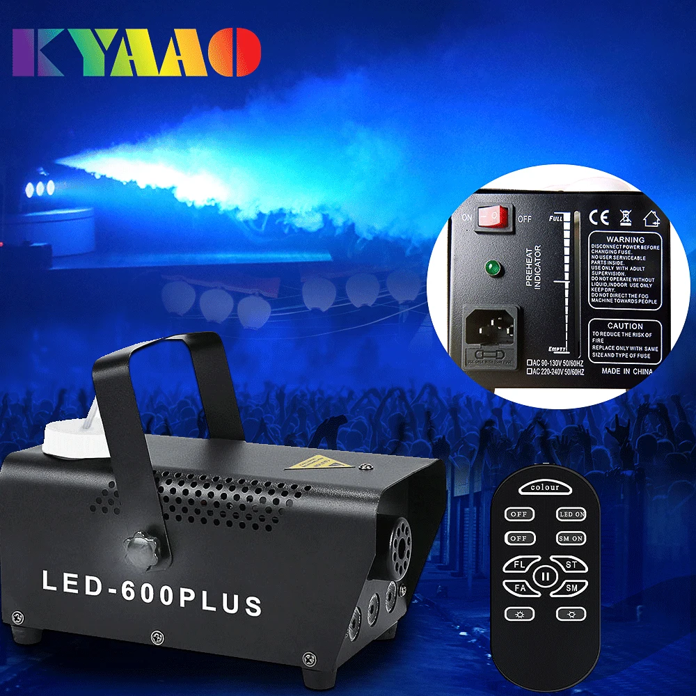 Fast Shipping Timer LED Disco Fog Machine Wireless 500W Club Dj Atmosphere Fog Generator Indoor Hallow Party Dance Smoke Machine