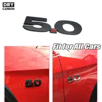 5,0 emblema Universal insignia Logo pegatina embellecedora para Ford Mustang para todos los coches insignia del cuerpo del maletero trasero emblema pegatinas de estilo
