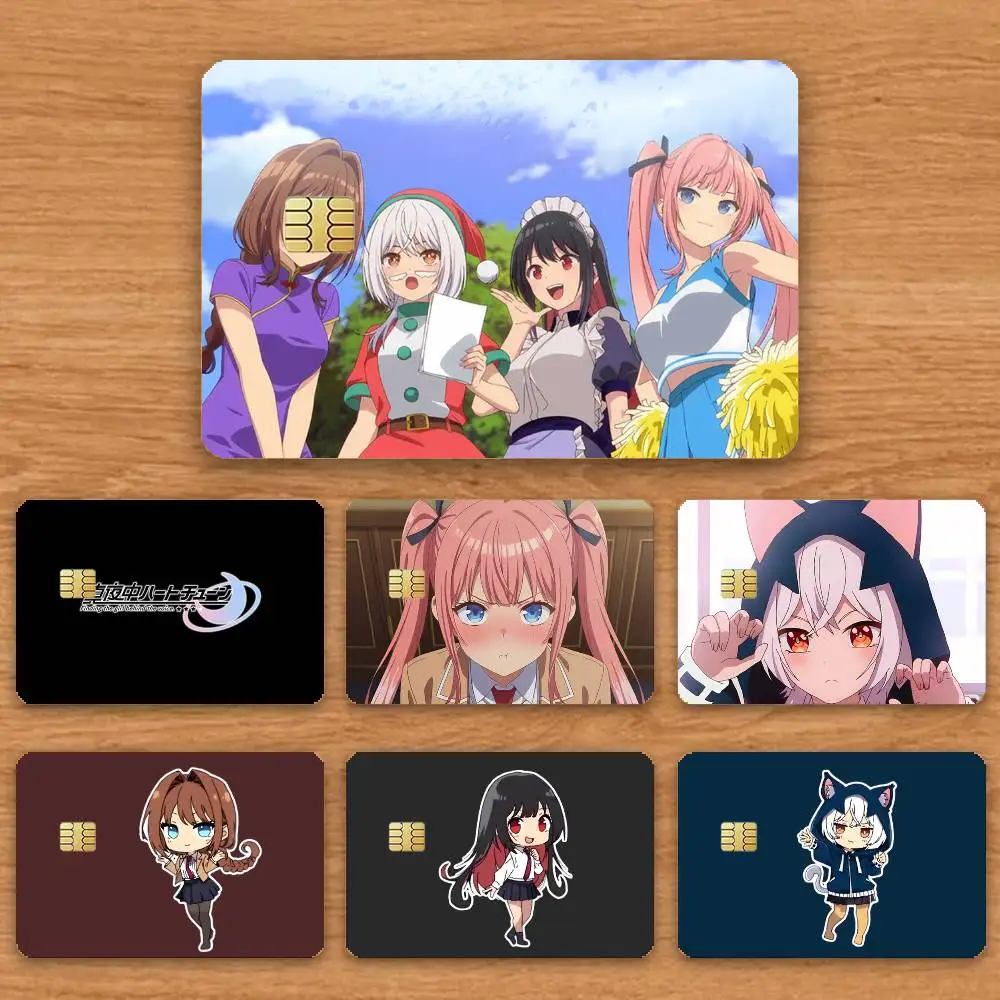 

Mayonaka Heart Tune Credit Card HD Stickers Game Card Decal Card Matte Film Skin Small Chip Waterproof Sticker