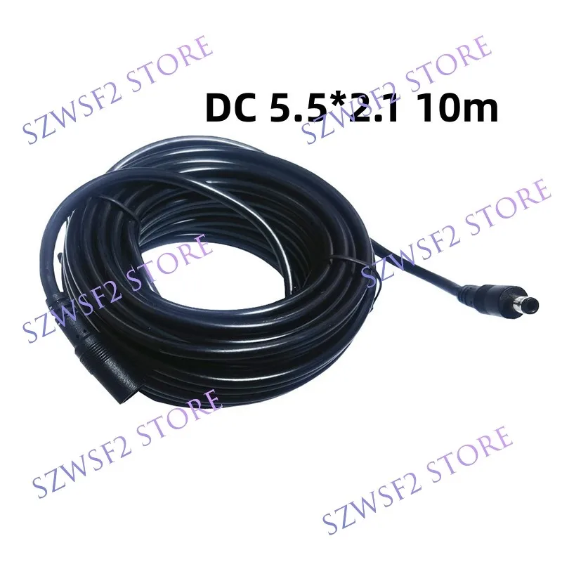 10m DC Power Cord 5.5*2.1mm Male to Female Adapter Cable Surveillance Camera Power Cord Adapter Line CCTV Camera LED Strip E2