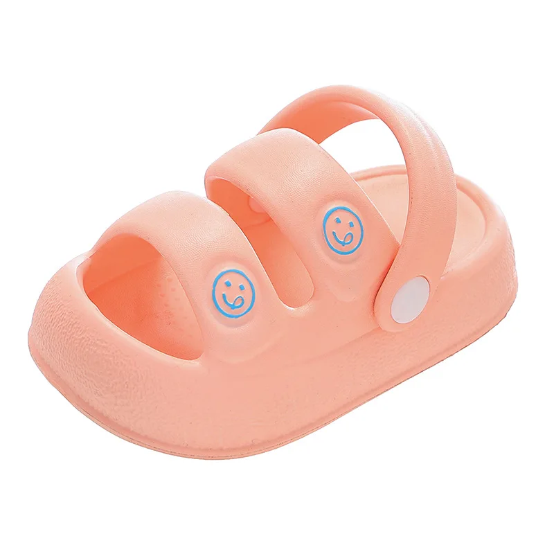 Soft Cloud EVA Thick Bottom Indoor Slippers Children Summer 2026 Cartoon Back Strap Sandals Children's Non Slip Home Slippers