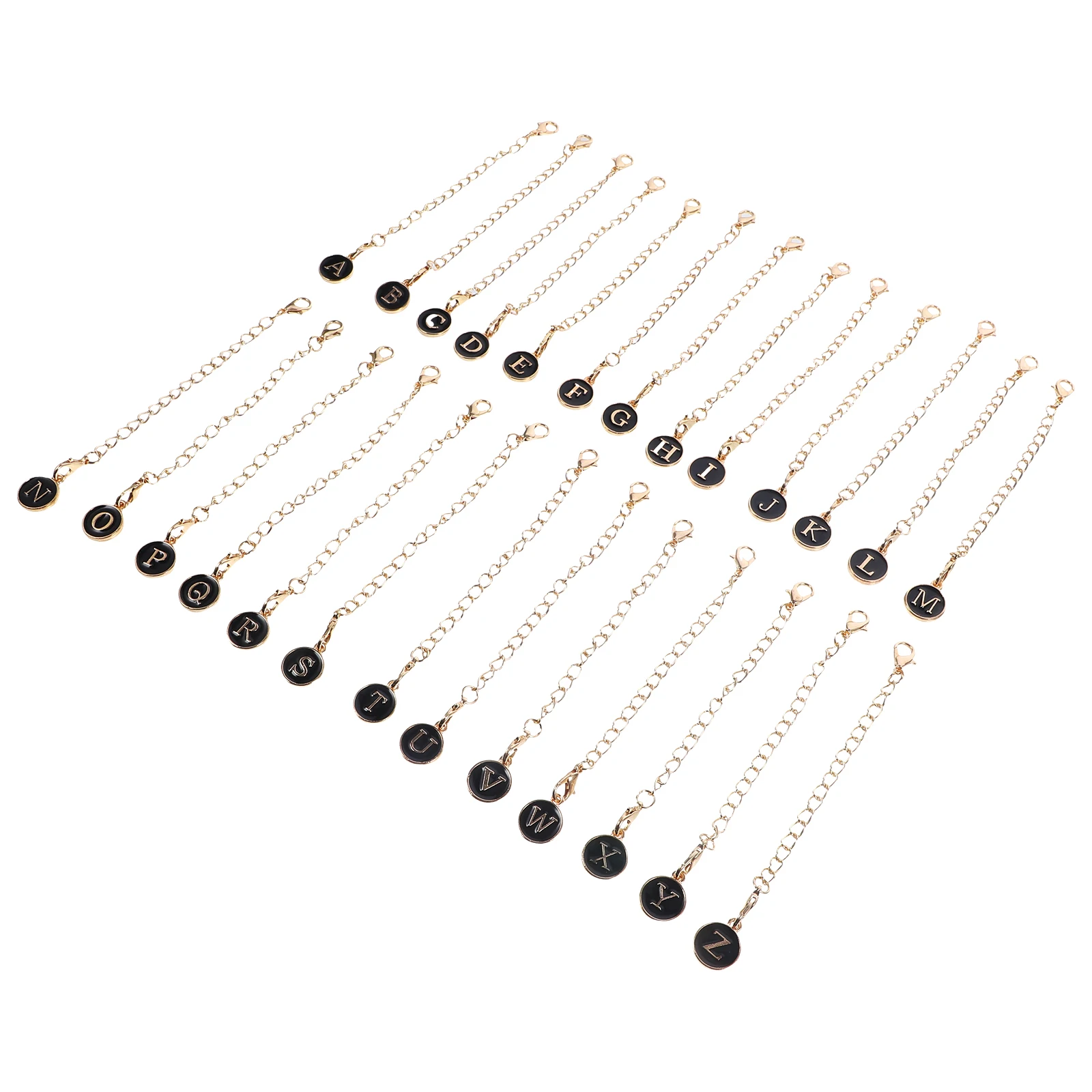 

26pcs Charms Metal Hanging Decorative English Letter Charms For Tumbler Cup Handle Water Bottle Pendant Identification Handle