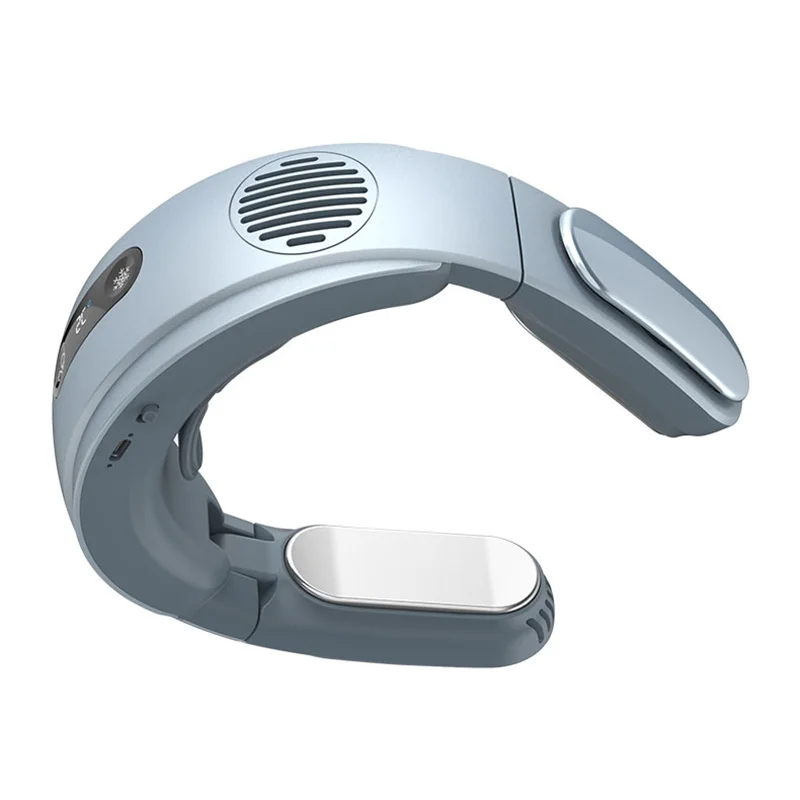 Outdoor Foldable Neck Fan with 5000mAh Battery and Three Wind Speed Options