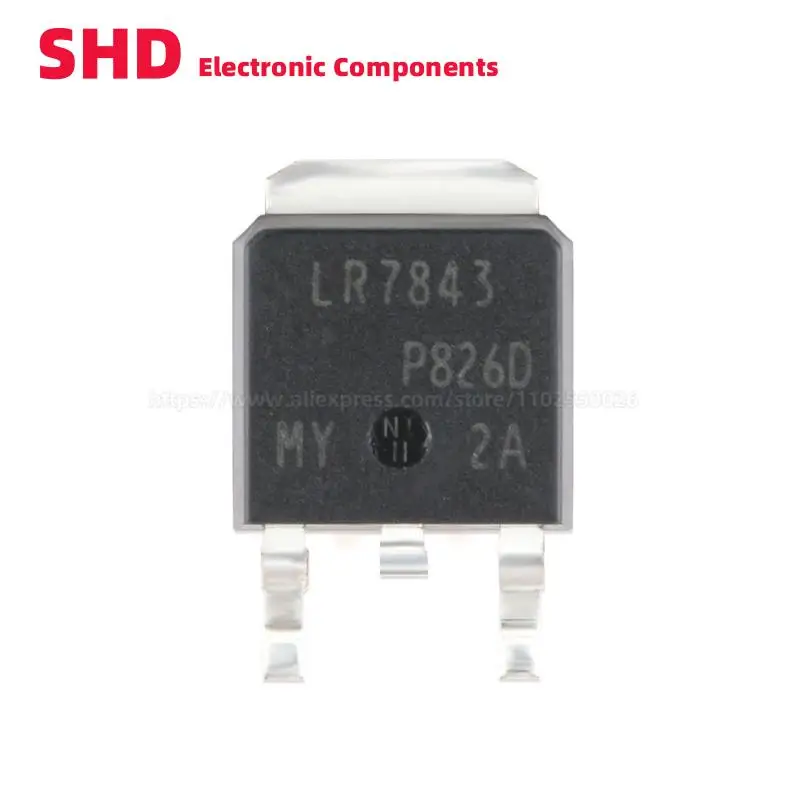 10PCS IRLR7843TRPBF LR7843 IRLR7843 IRLR7843PBF TO-252 DPAK 30V 161A SMD N-Channel Power MOSFET