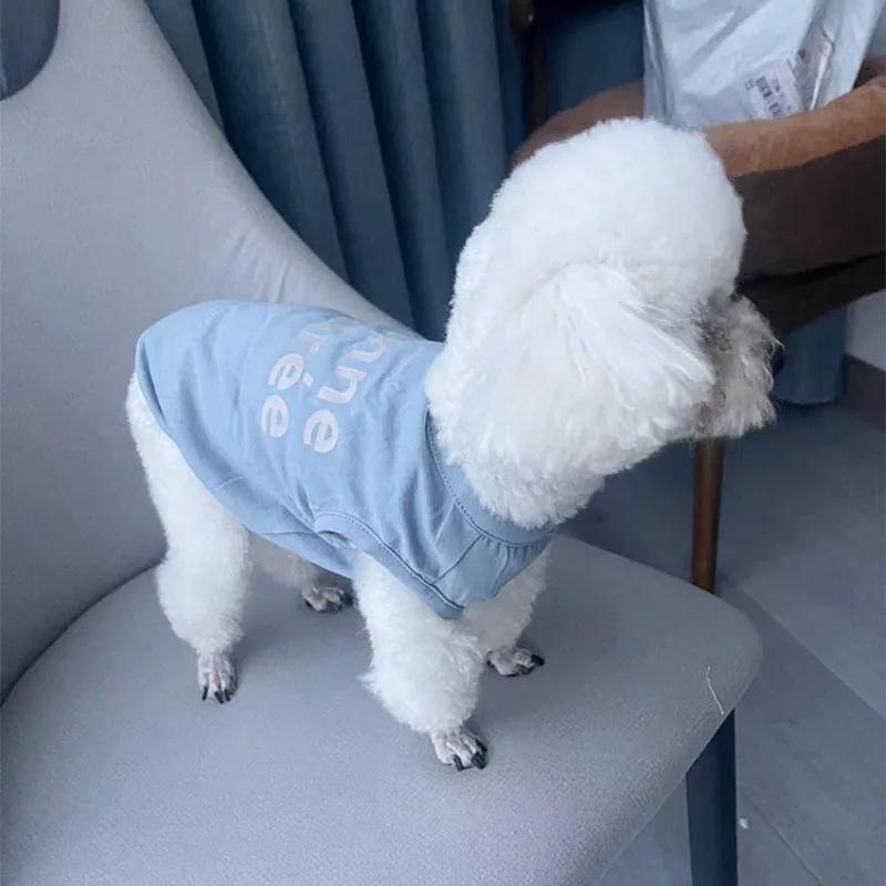 2023 New Spring/Summer All Cotton Pet Clothes Tedby Panda Mi Bei Heart Small Dog Clothes