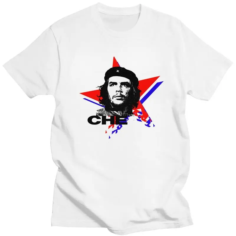 Custom Male Ernesto Che Guevara Hero T Shirts Short Sleeves Cotton T-shirt Leisure Cuba Cuban Revolution Tee Slim Fit Clothing