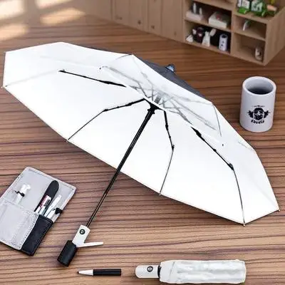 

Auto Open Close Transparent Umbrella Lightweight Folding Rain Umbrella for Adults Kids Portable Clear Canopy