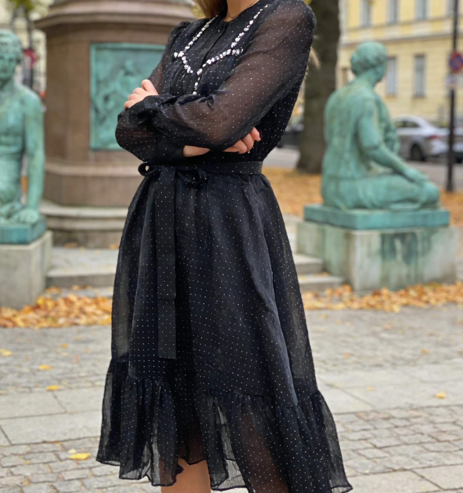 High-end, luxe, niche-geborduurde, geborduurde vissenstaart, transparante mesh-mouwen, elegante avondjurk-GZXXX471