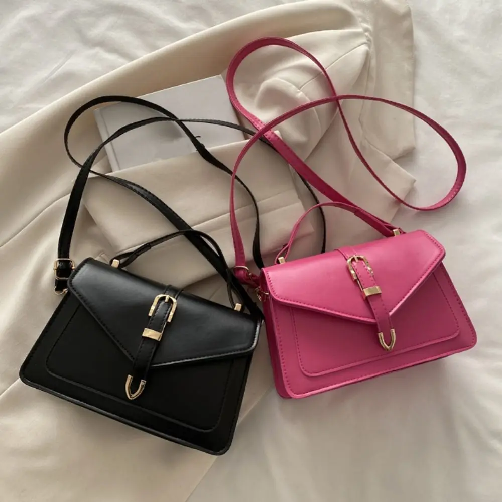 

Portable Versatile Shoulder Bag PU Leather Large Capacity Luxury Designer Tote Bag Korean Style Minimalist Crossbody Bag Girls