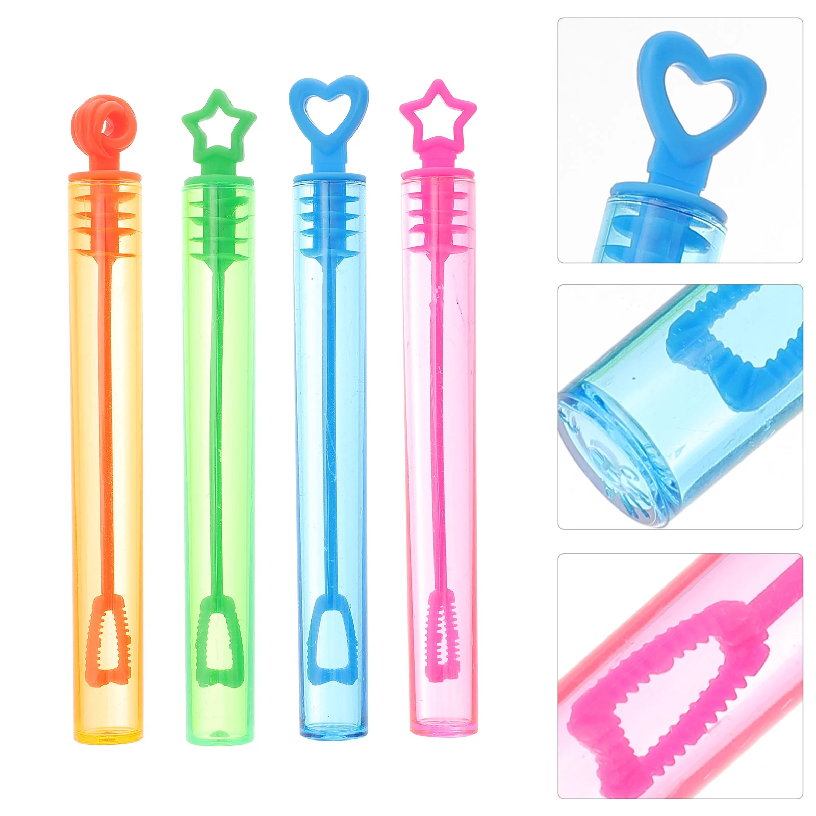 24 Pcs Mini Bubble Wand Toys Kids Summer Stick Bubbles for Refilled Wands Plastic Child