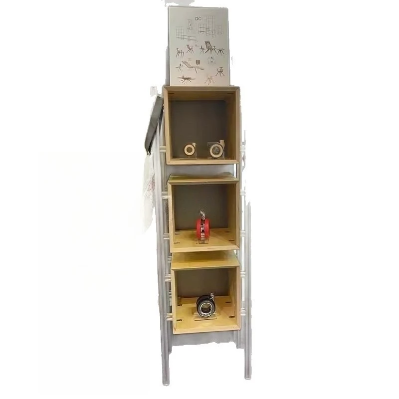 

Aluminum profile marine panel floor shelf against wall bookshelf corner bookcase sundries storage display rack