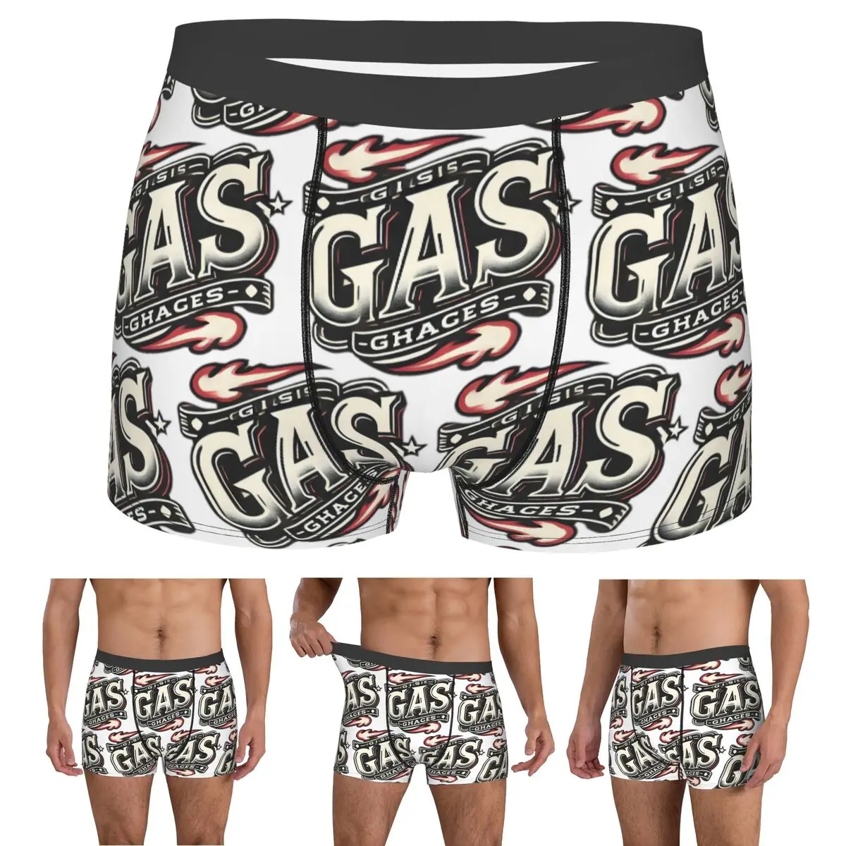 Boxer Underpants Shorts Gasgas Motorcycle Mountain Bike Panties Men's Comfortable Underwear for Homme Man Boyfriend Gifts