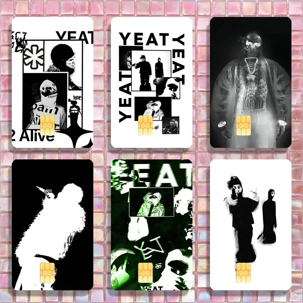

Yeat Rapper Stickers Credit Visa Debit Bank Charge Card Bus Metro Waterproof Sticker Decal Decoration
