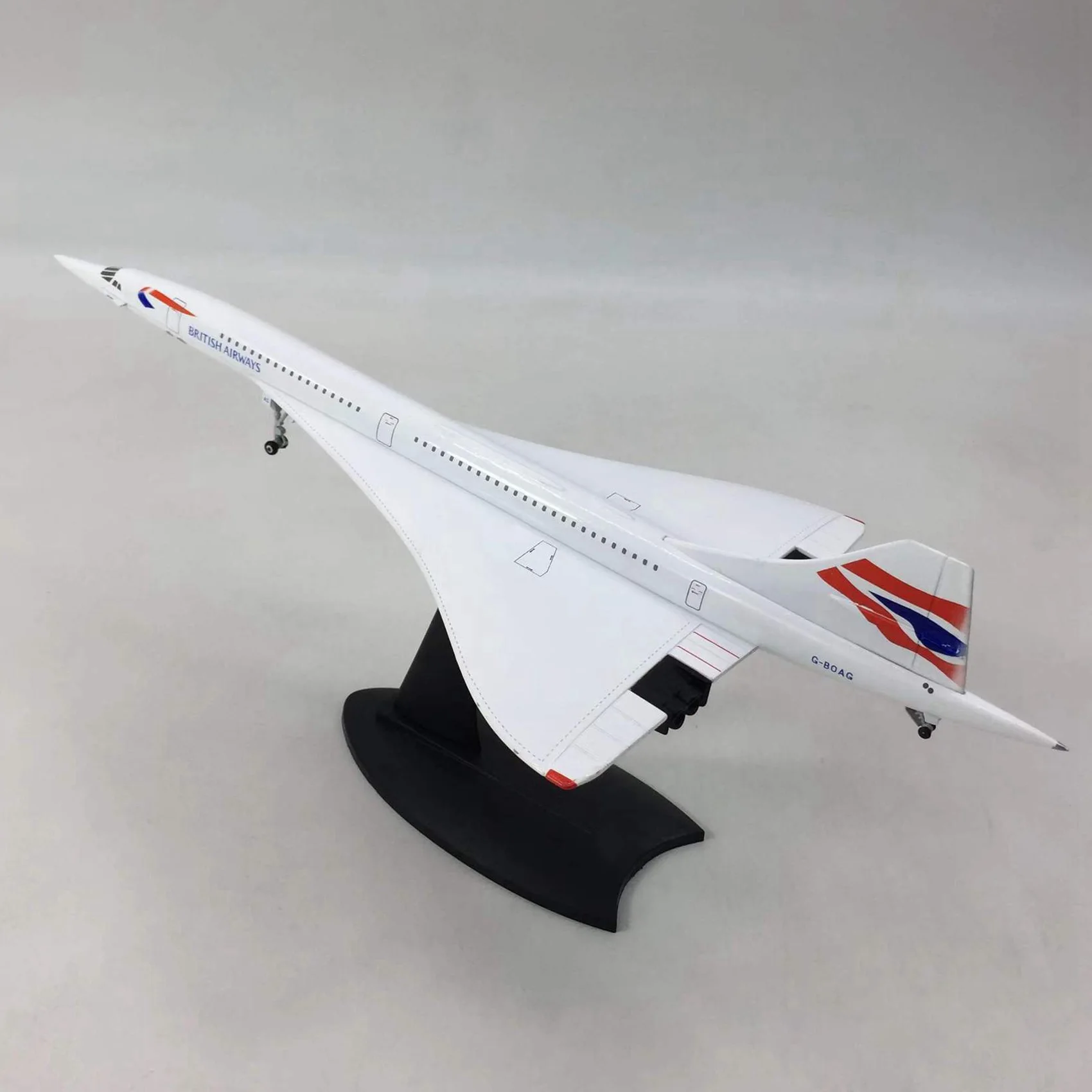 NOCM 2X 1/200 Concorde Supersonic Passenger Aircraft Air British Airways Model For Static Display Collection
