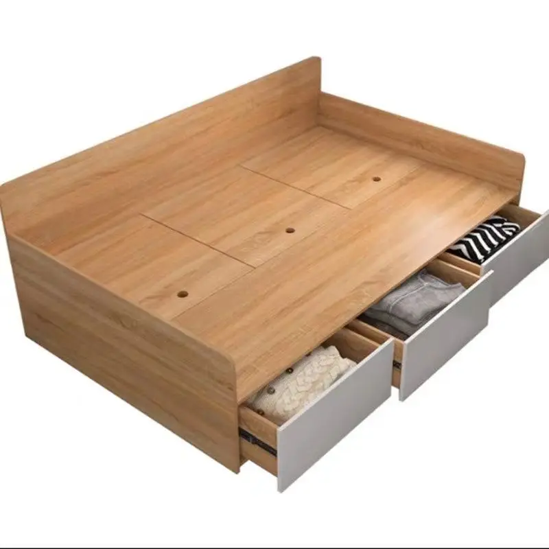 

Tatami bed, semi enclosed storage bed, sofa panel drawer, space pedal meter bed