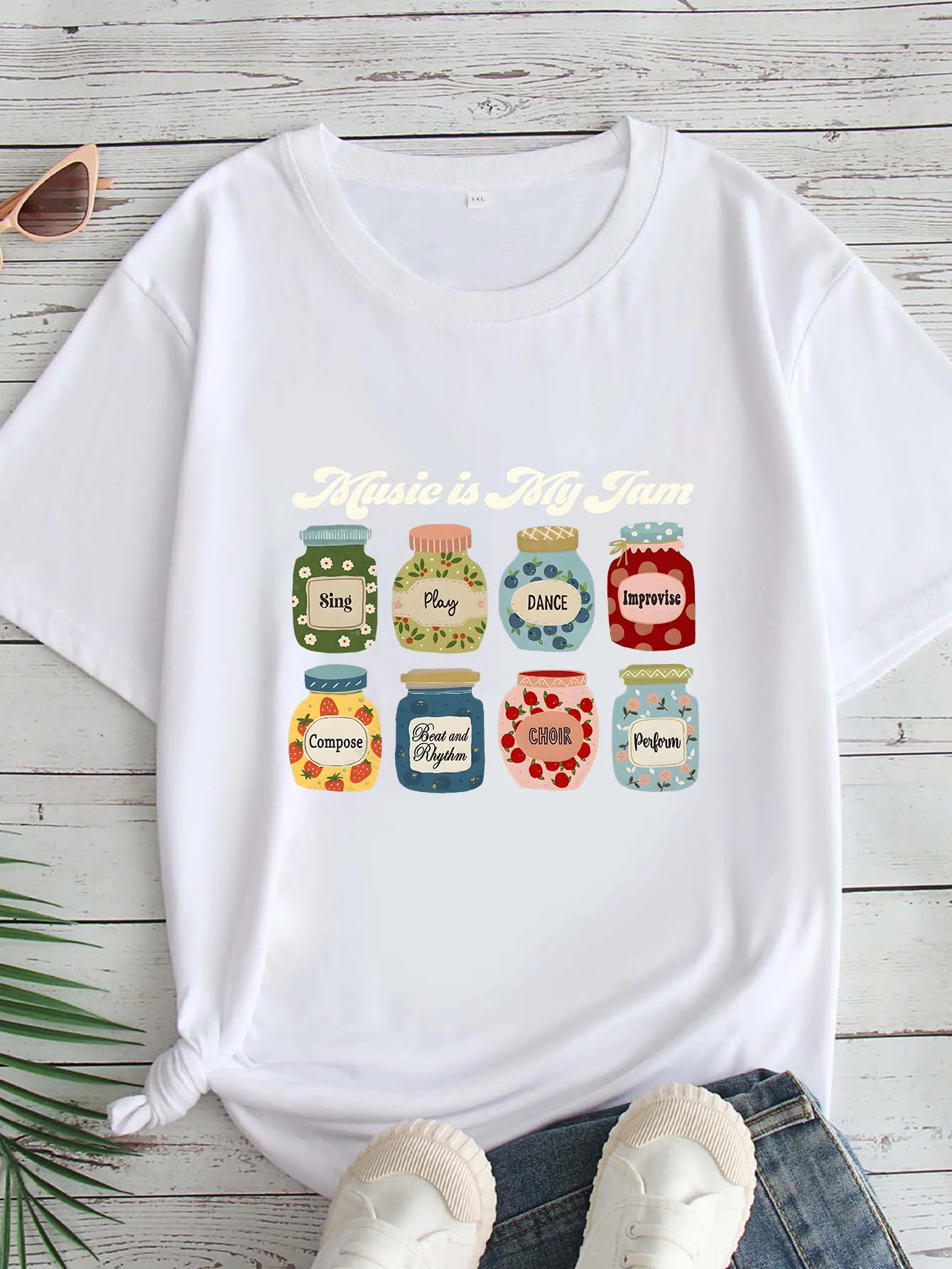 

Женская футболка большого размера с круглым вырезом и короткими рукавами, с принтом, 1-7XL, удобный повседневный топ в европейском стиле