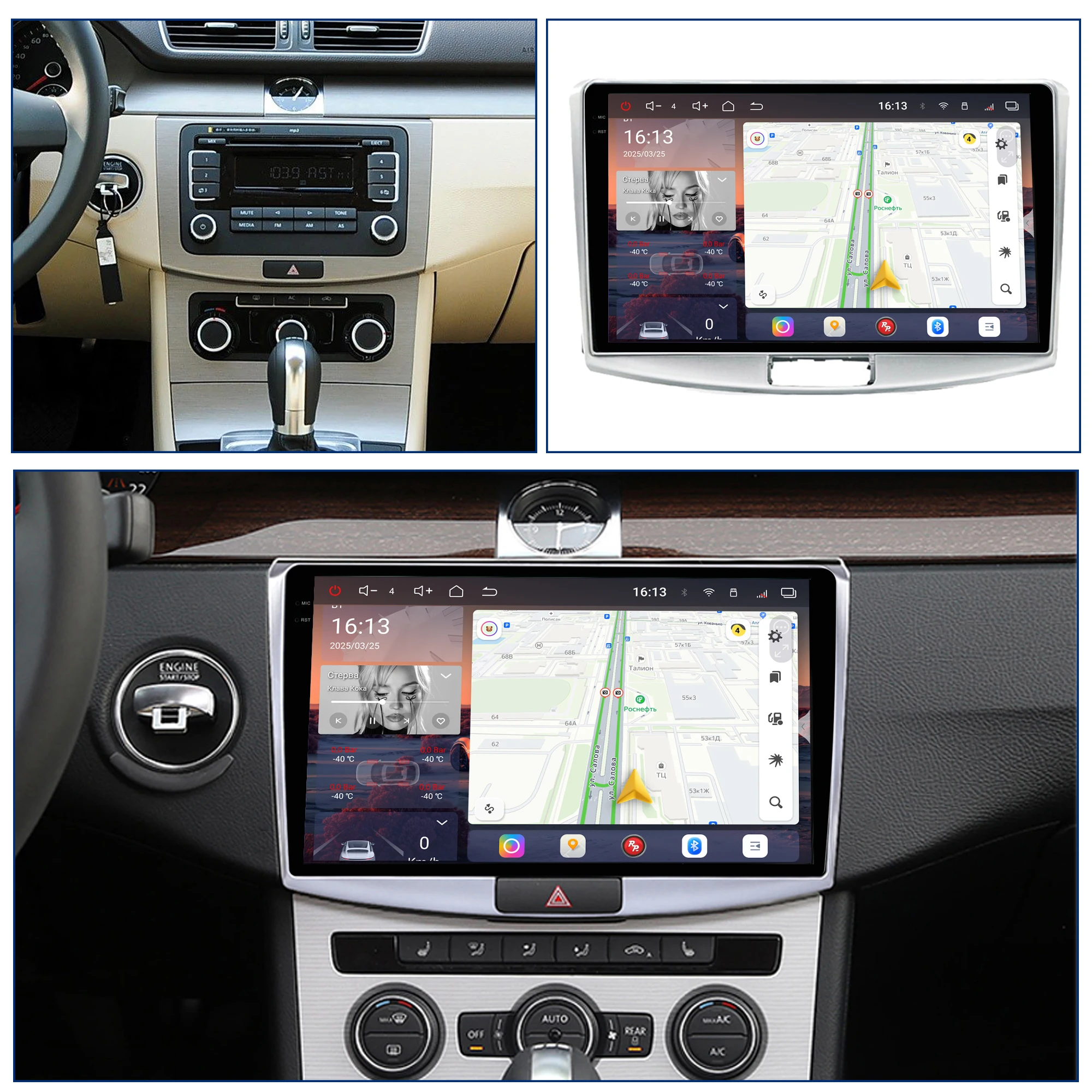 Redpower Crystal Sound 850 Pro Max  Android Car Radio Player Screen for Volkswagen Passat B6 (03.2005-12.2010), B7,CCB6