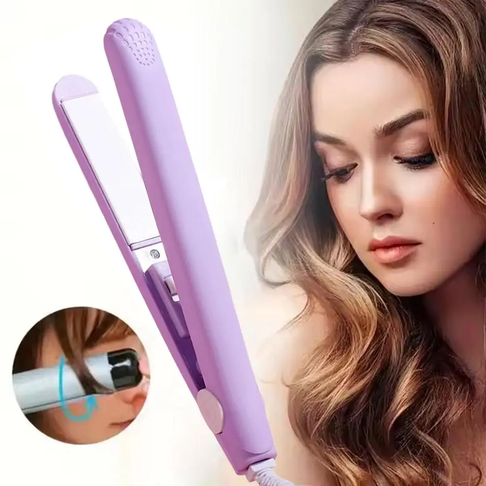 Mini Hair Straightener, Multi-color Splint, Quick Heating, Non-damaging Ceramic Plate, Bangs Clip, Curling and Straightening