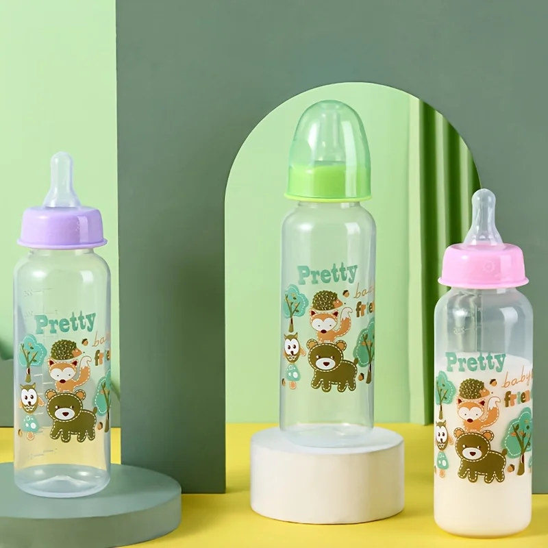 

250ml Baby Bottle with Handle - Easy-to-Grip Feeding Bottle, Perfect as a Christmas Gift, Ideal for Water and Formula